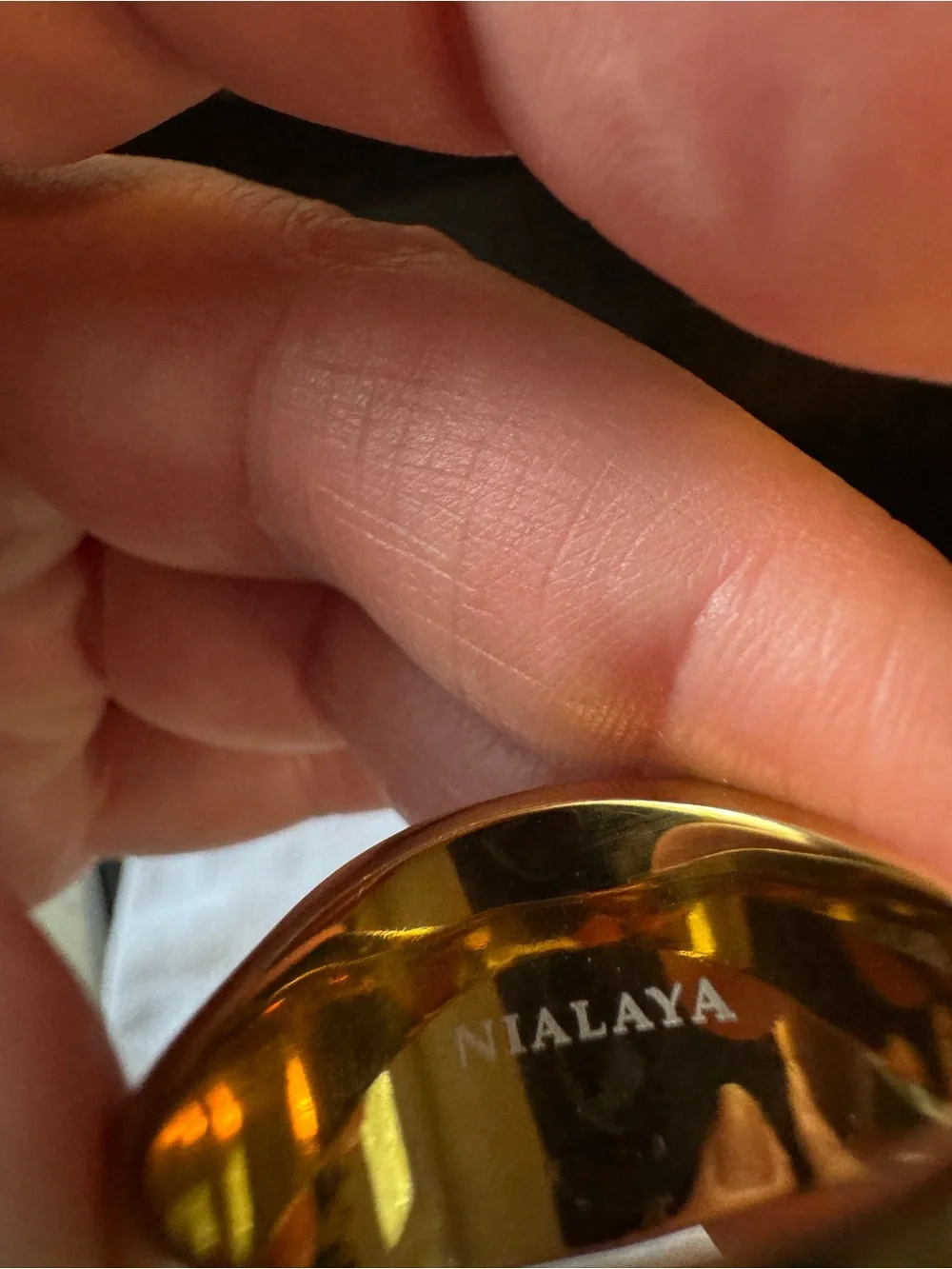 Men's Black Onyx Signet Ring with Gold-Tone Bezel